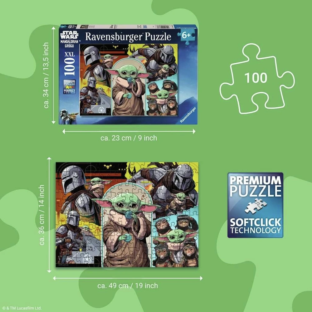 Star Wars: The Mandalorian & Grogu - 100 XXL Teile