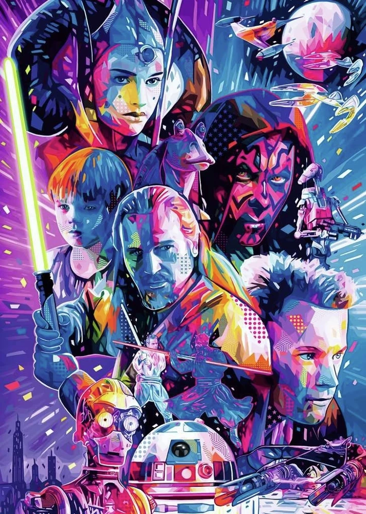Star Wars Hyperspace Collection: The Phantom Menace - 500 Teile - Large Pieces