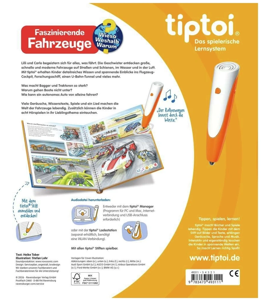 tiptoi Wieso? Weshalb? Warum? - Faszinierende Fahrzeuge - DE