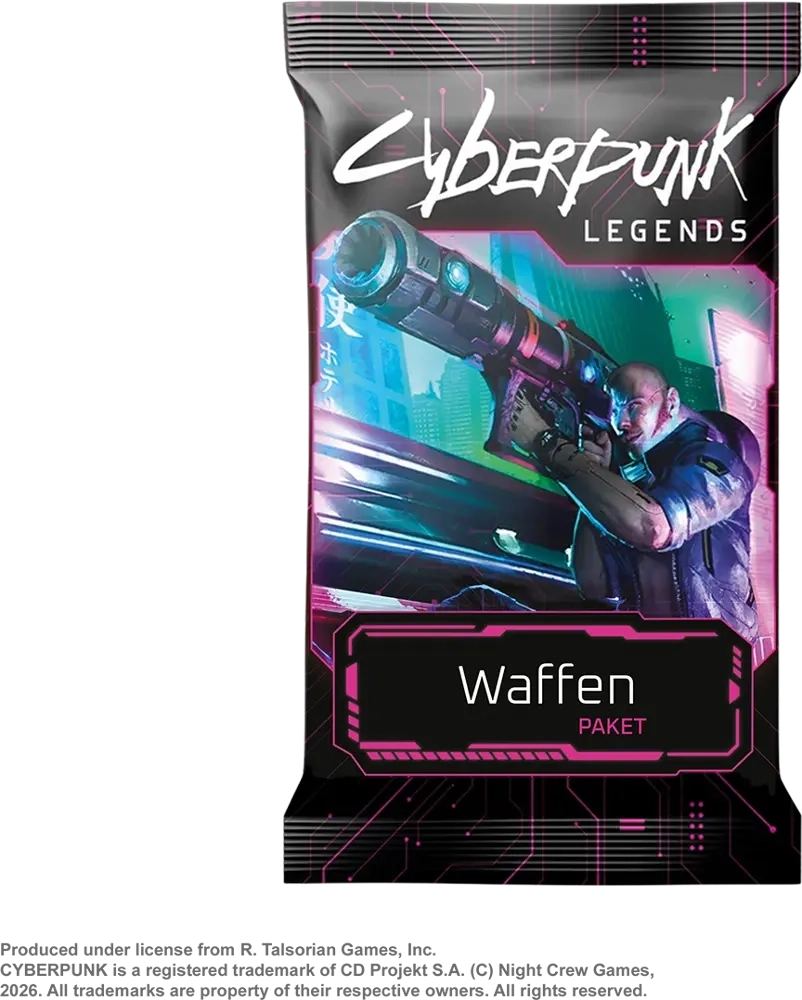 Cyberpunk Legends: Into the Night - Waffen-Paket - Erweiterung - DE