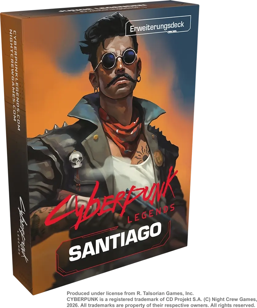 Cyberpunk Legends: Into the Night - Santiago - Erweiterungsdeck - DE