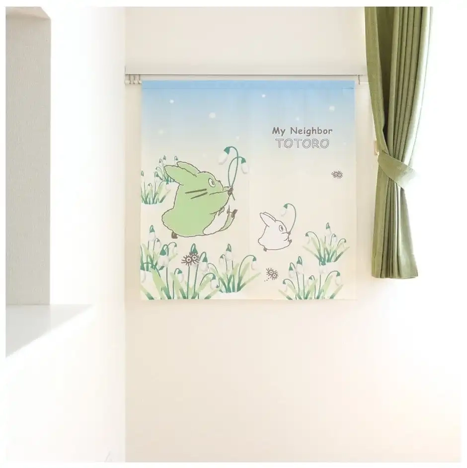 Mein Nachbar Totoro Noren-Vorhang - Snowdrop and Totoro
