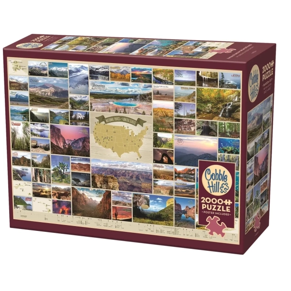 Nationalparks USA Collage - 2000 Teile