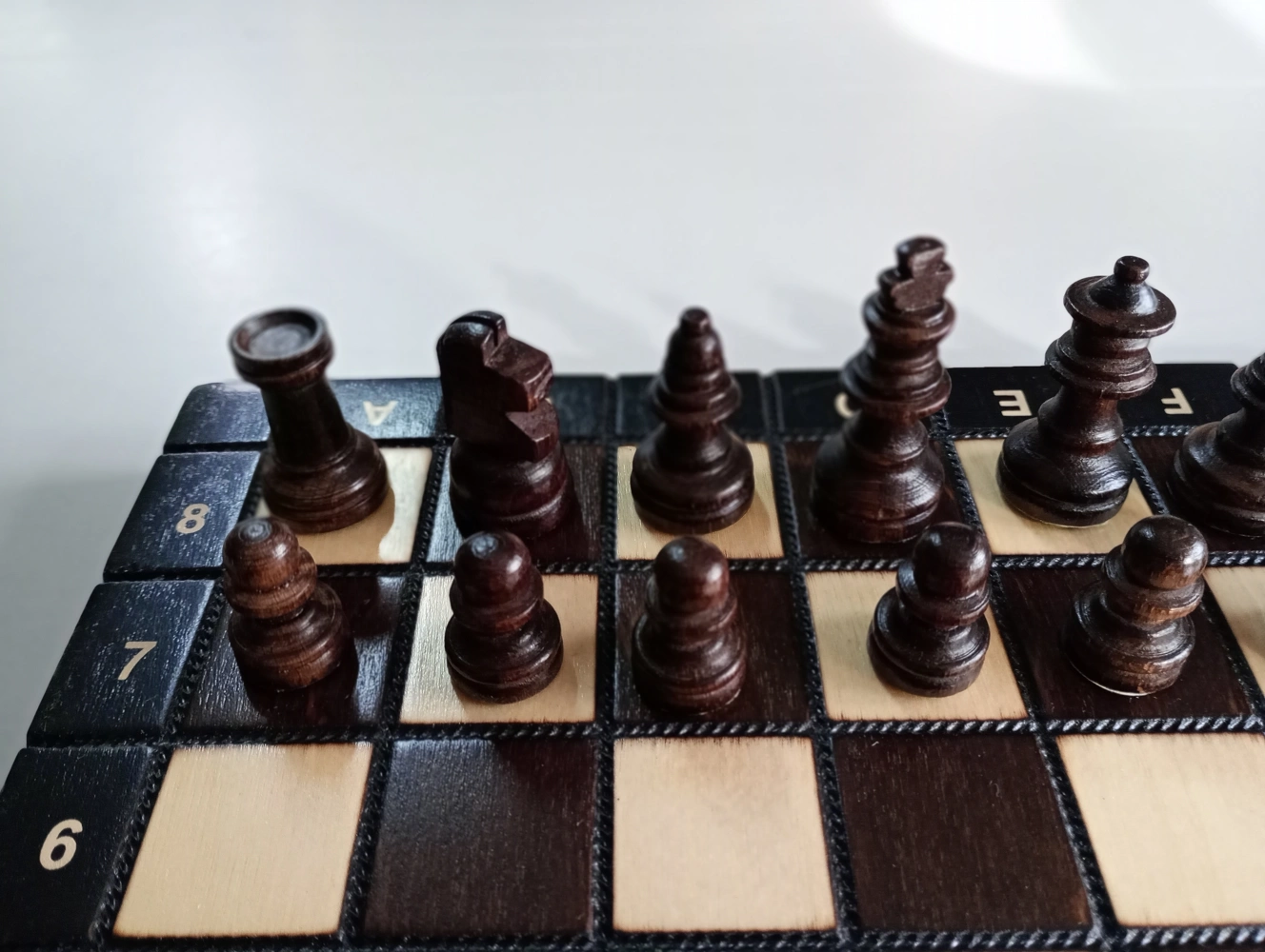 Reiseschach Gebrannt - 26.5cm (B-Qualität)
