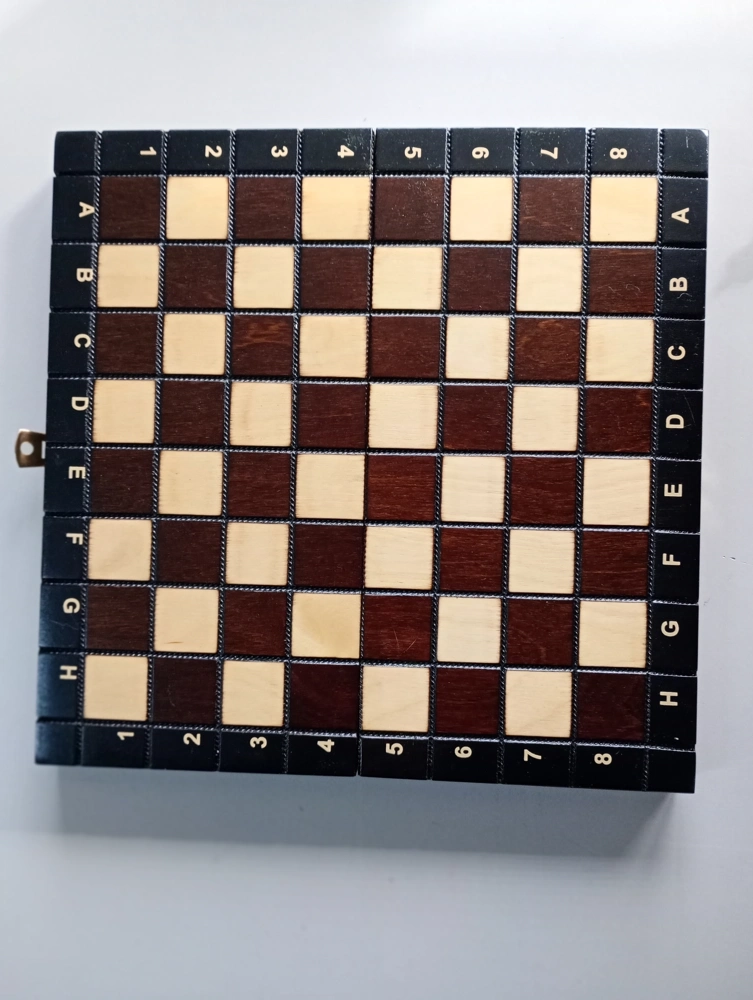 Reiseschach Gebrannt - 26.5cm (B-Qualität)