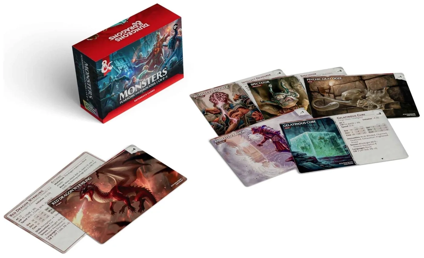 Dungeons & Dragons - Monsters: Fearsome and Ferocious Reference Cards - EN