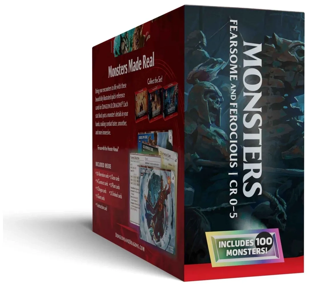 Dungeons & Dragons - Monsters: Fearsome and Ferocious Reference Cards - EN