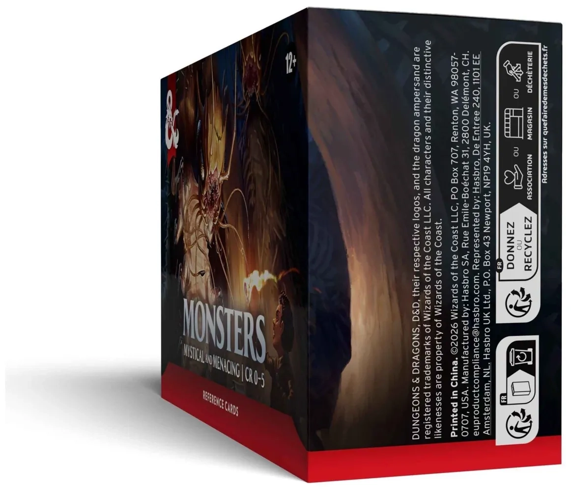 Dungeons & Dragons - Monsters: Mystical and Menacing Reference Cards - EN
