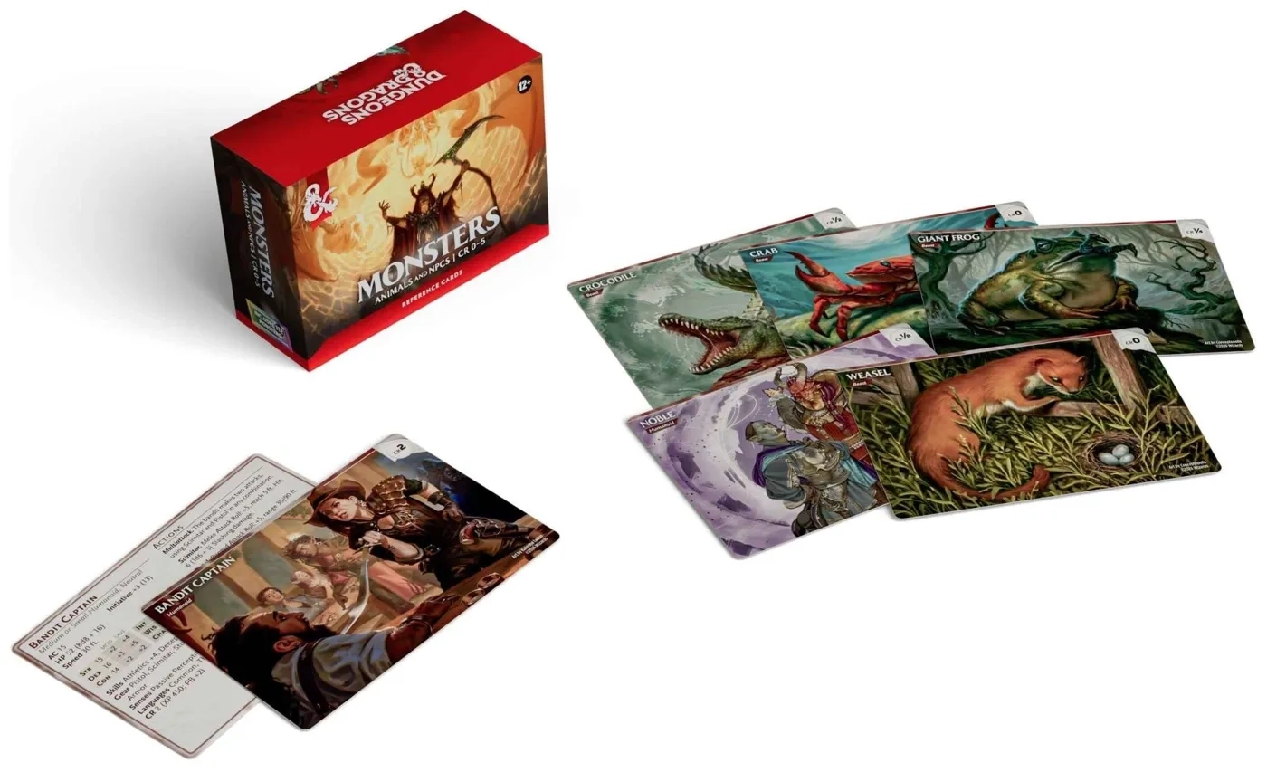 Dungeons & Dragons - Monsters: Animals and NPCs Reference Cards - EN