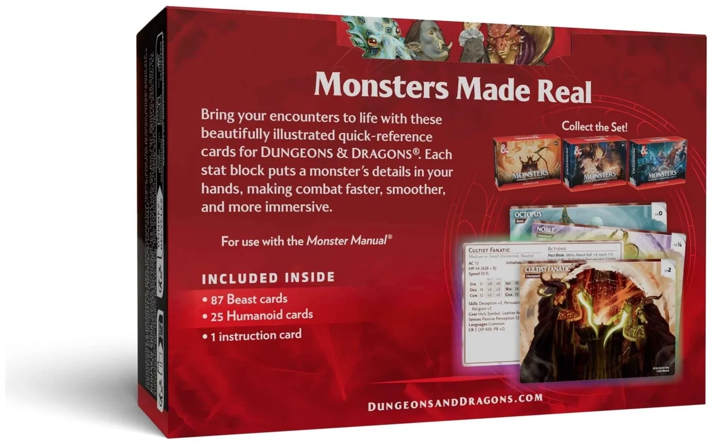 Dungeons & Dragons - Monsters: Animals and NPCs Reference Cards - EN