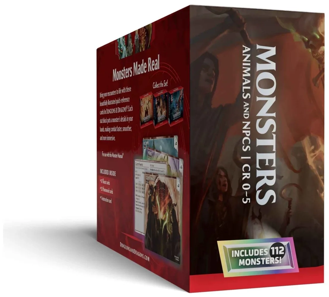Dungeons & Dragons - Monsters: Animals and NPCs Reference Cards - EN