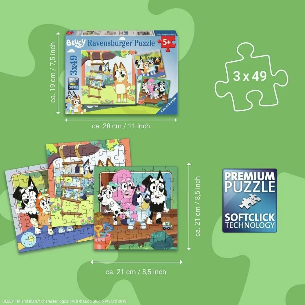 Bluey: Erinnerungen schaffen - 3 x 49 Teile