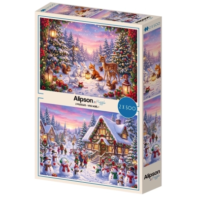 2 Puzzles - Vive Noël! - 2x 500 Teile