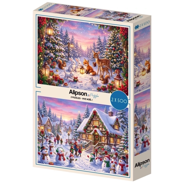 2 Puzzles - Vive Noël! - 2x 500 Teile