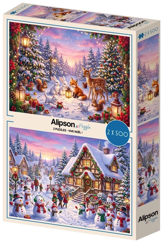 2 Puzzles - Vive Noël! - 2x 500 Teile