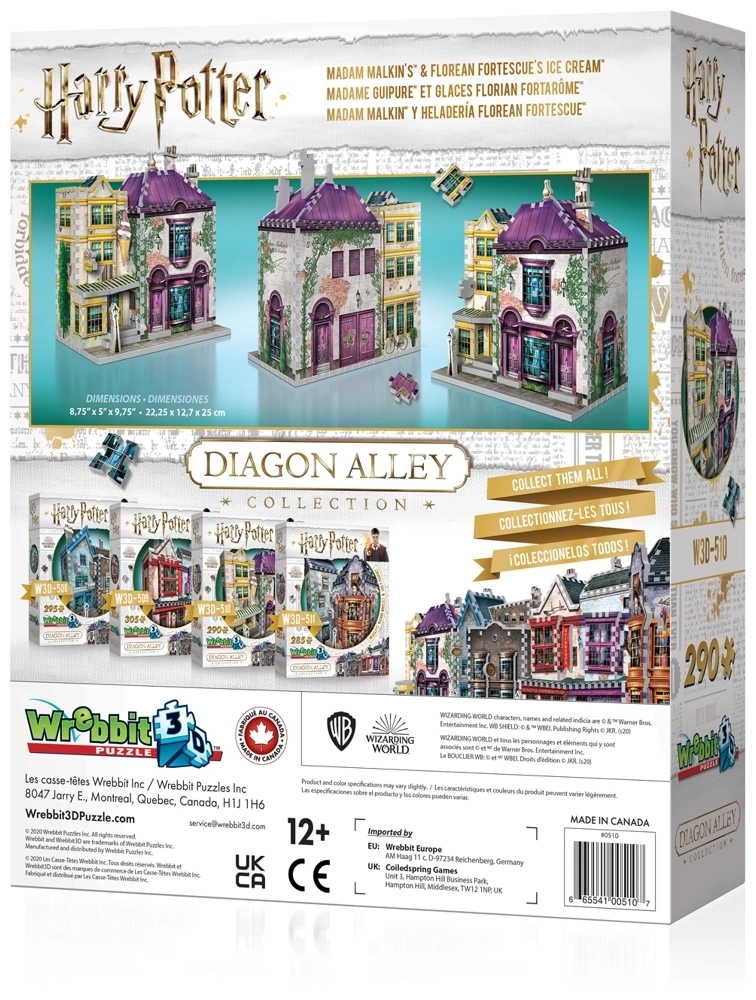 Madam Malkin’s Anzüge & Florean Fortescue’s Eissalon - Harry Potter - 3D Puzzle