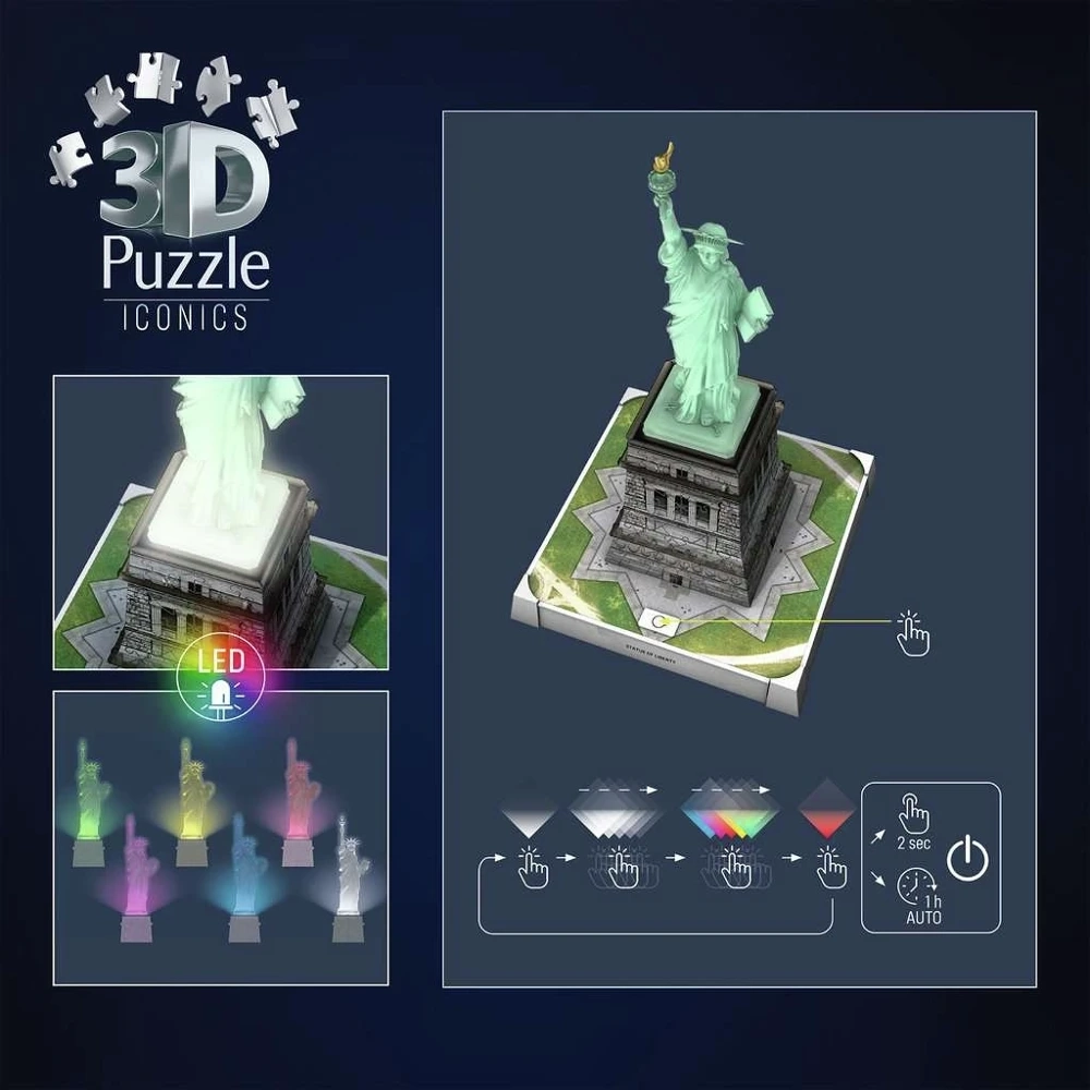 Iconics Statue of Liberty w. Light 108p