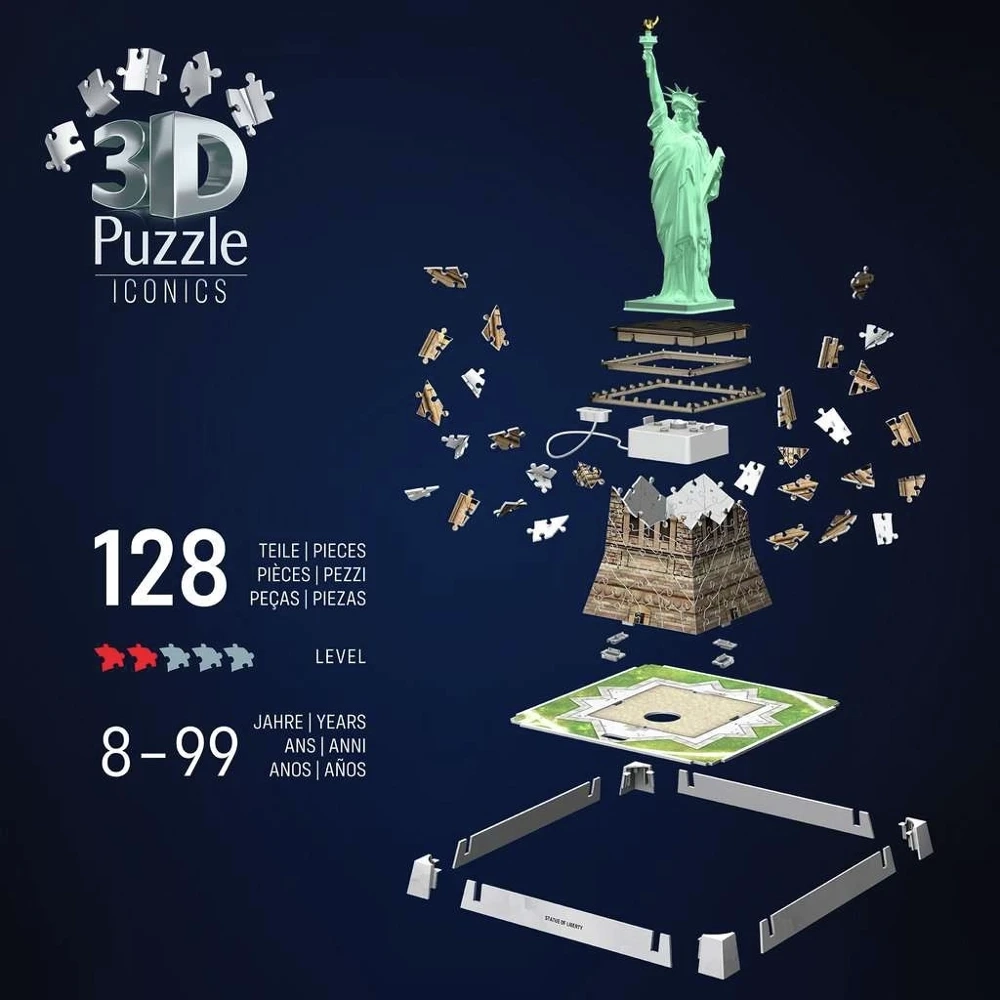 Iconics Statue of Liberty w. Light 108p