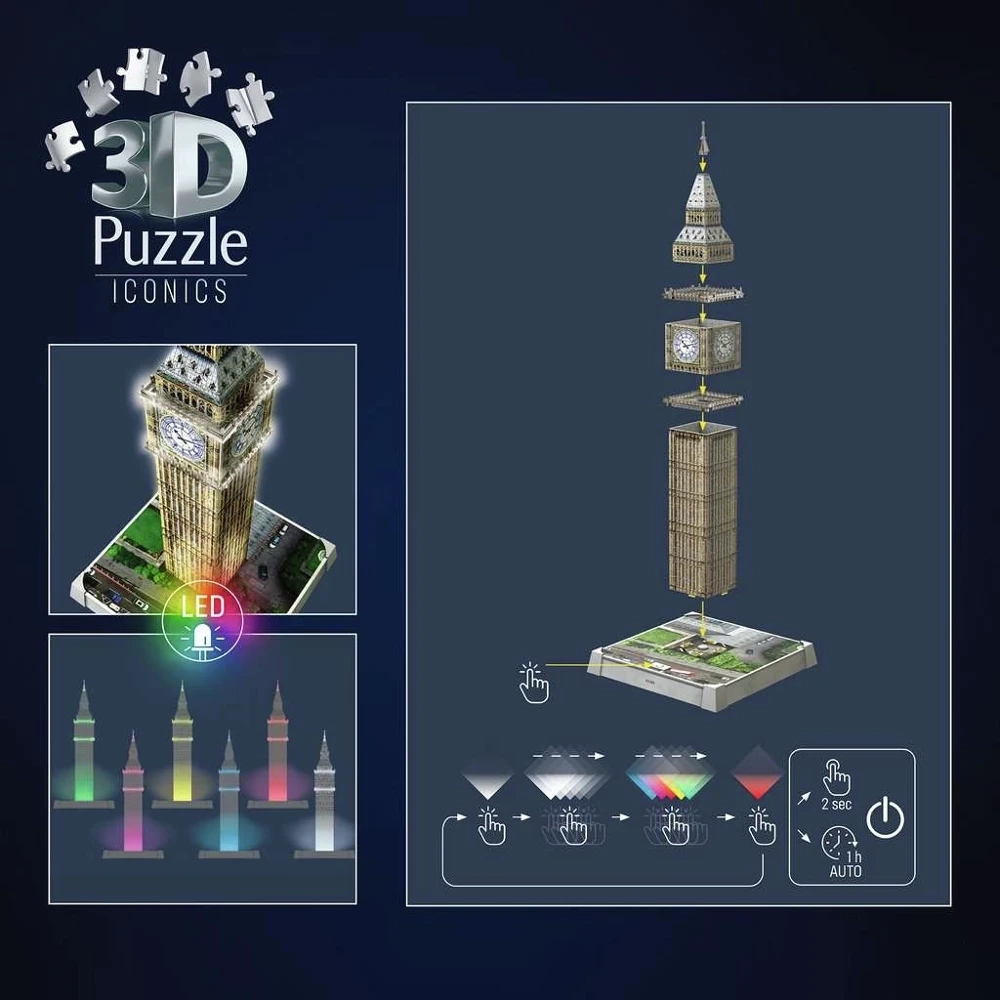 Iconics Big Ben with Light