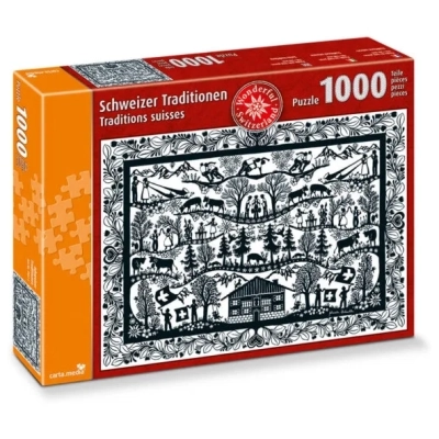 Schweizer Traditionen Scherenschnitt