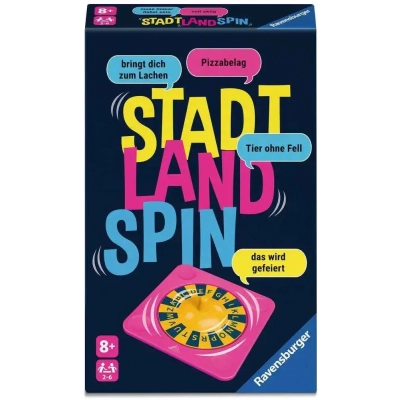 Stadt Land Spin - Reisespiel - DE