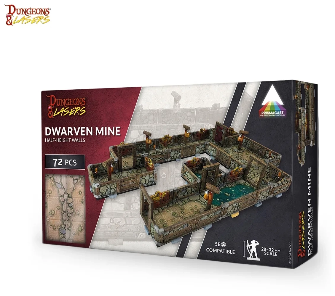 Dungeons & Lasers: Dwarven Mine - vorbemalt