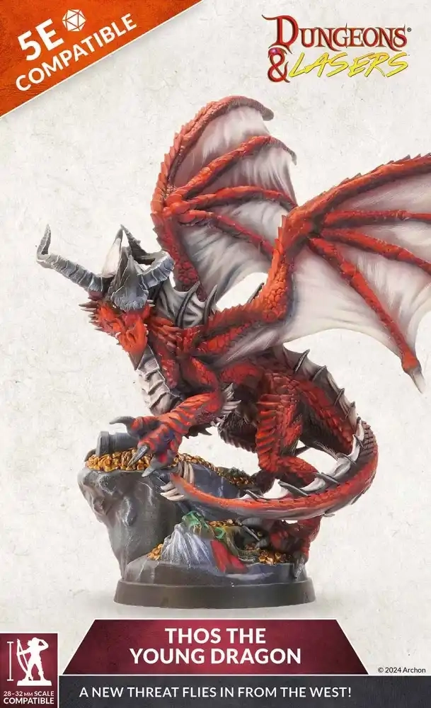 Dungeons & Lasers: Thos the Young Dragon - Miniaturbausatz