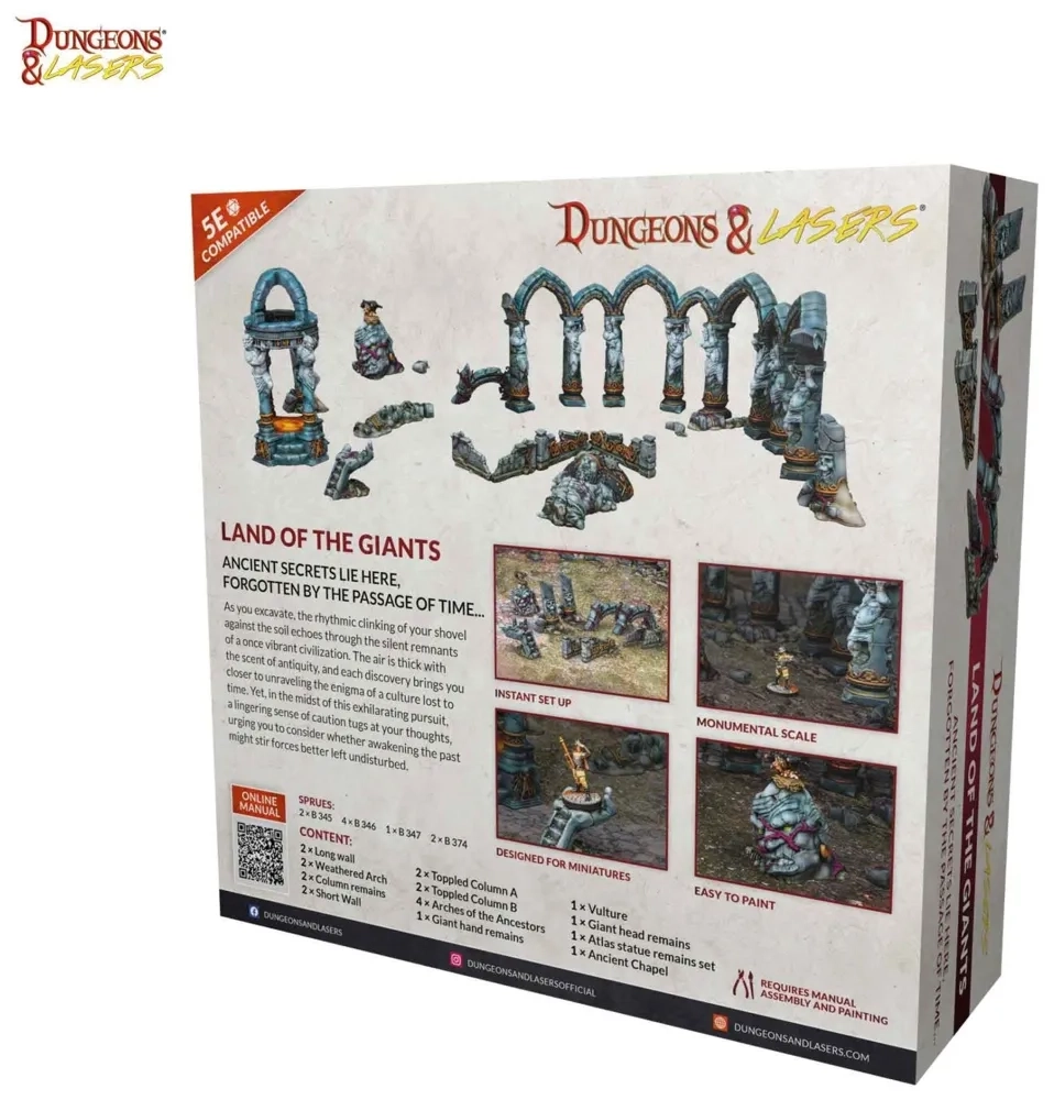 Dungeons & Lasers: Land of the Giants - Geländebausatz