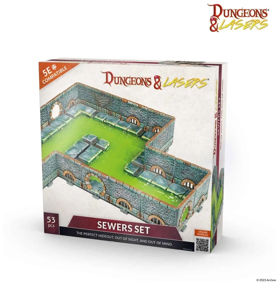 Dungeons & Lasers: Sewers Set - Geländebausatz