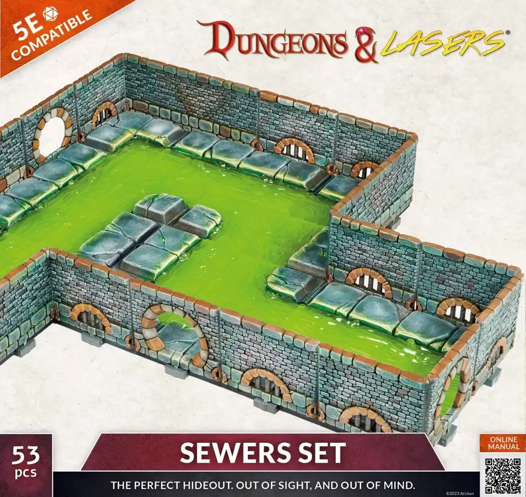 Dungeons & Lasers: Sewers Set - Geländebausatz