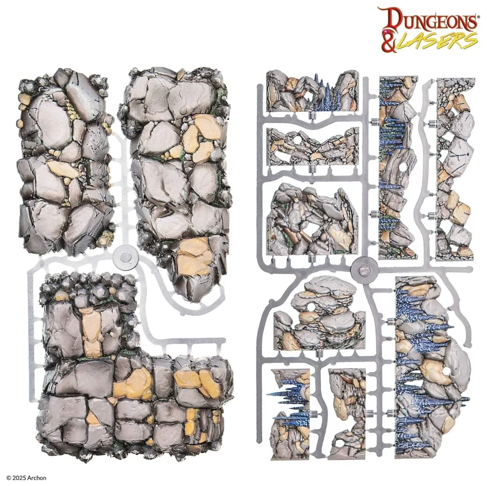 Dungeons & Lasers: Rocky Caves - vorbemalt