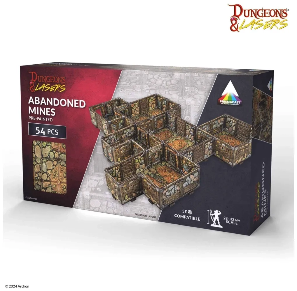 Dungeons & Lasers: Abandoned Mines - vorbemalt