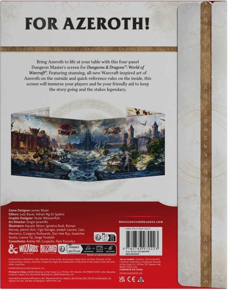 Dungeons & Dragons: World of Warcraft - Spielleiterschirm - EN