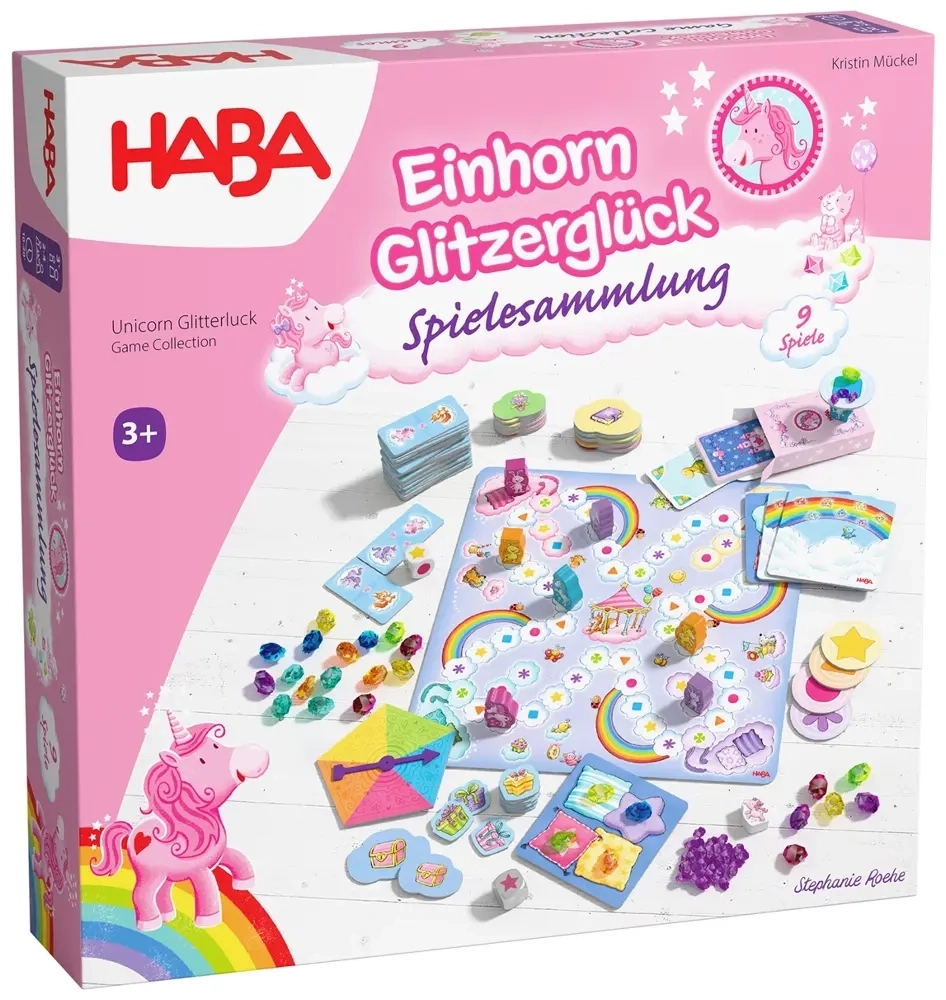Einhorn Glitzerglück - Spielesammlung - DE/EN