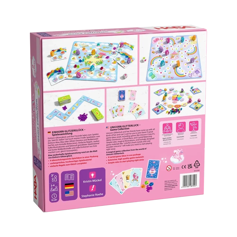 Einhorn Glitzerglück - Spielesammlung - DE/EN