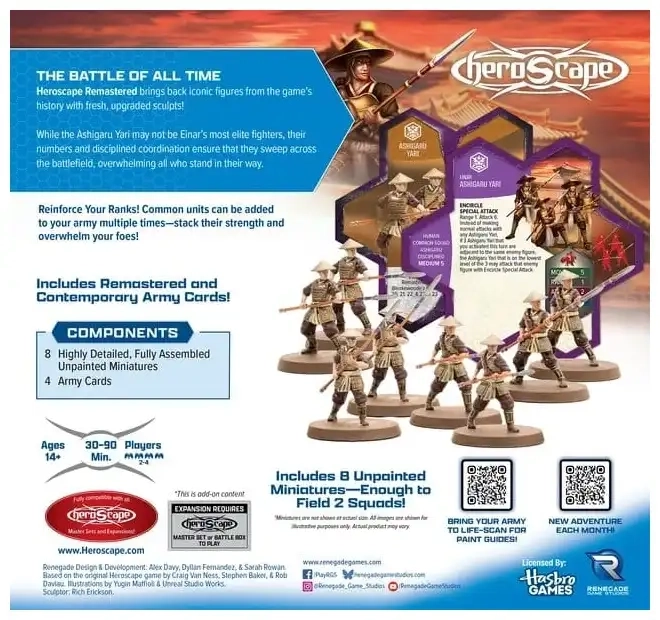Heroscape: Ashigaru Yari Remastered - Armeeerweiterung - Standard Edition - EN