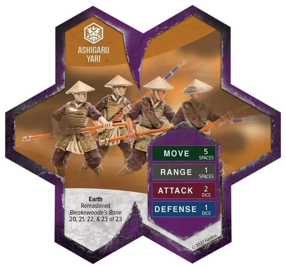 Heroscape: Ashigaru Yari Remastered - Armeeerweiterung - Standard Edition - EN