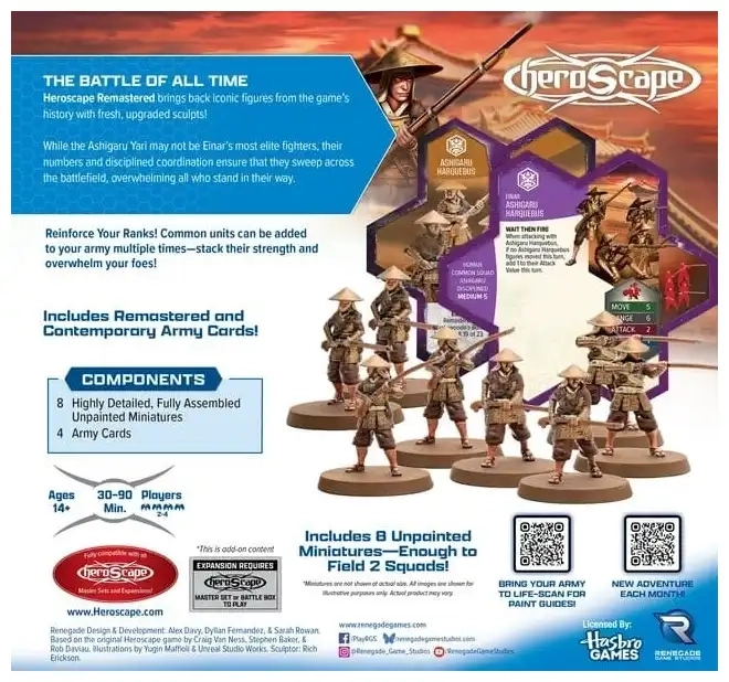 Heroscape: Ashigaru Harquebus Remastered - Armeeerweiterung - Standard Edition - EN