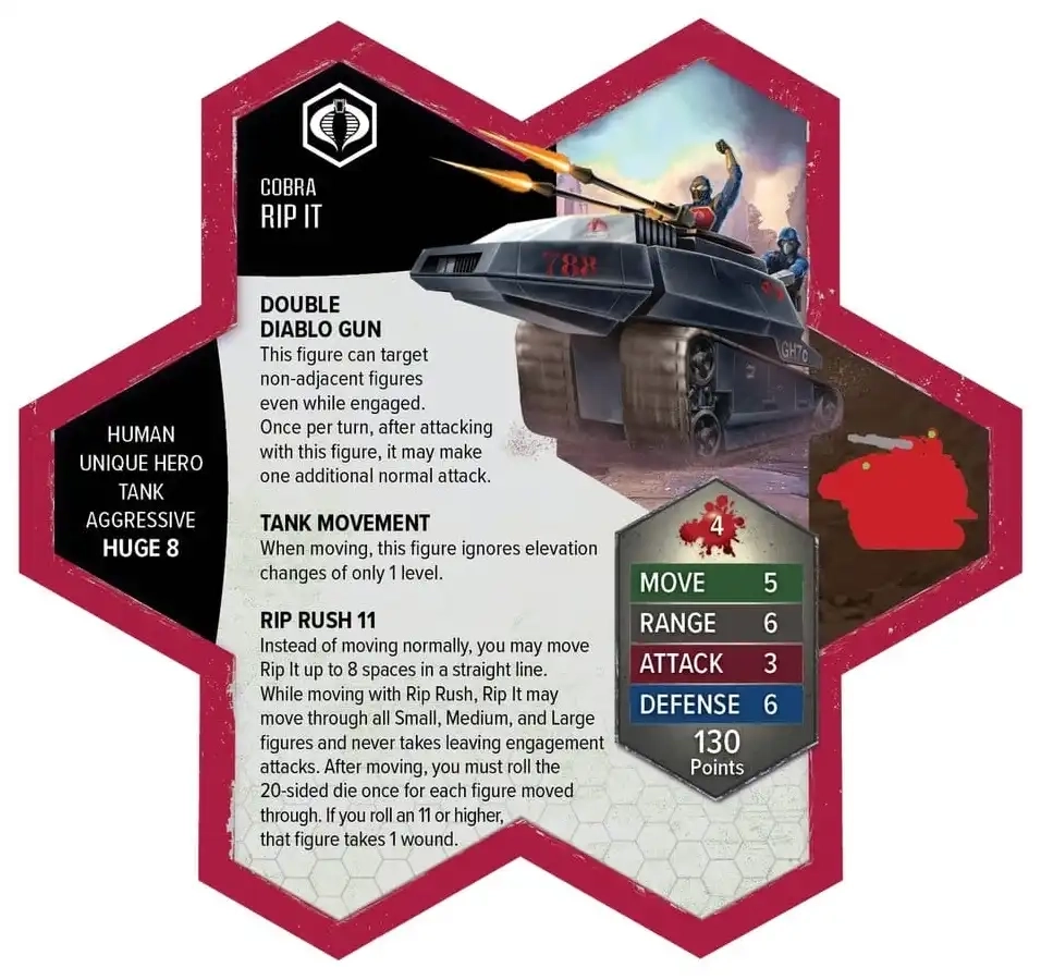 G.I. JOE Heroscape: H.I.S.S. Tank - Armeeerweiterung - Standard Edition - EN