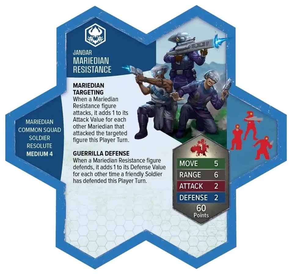 Heroscape: Mariedian Resistance Fighters - Armeeerweiterung - Standard Edition - EN
