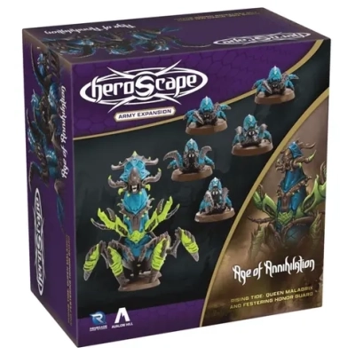 Heroscape: Rising Tide - Queen Maladrix and Festering Honor Guard - Armeeerweiterung - EN