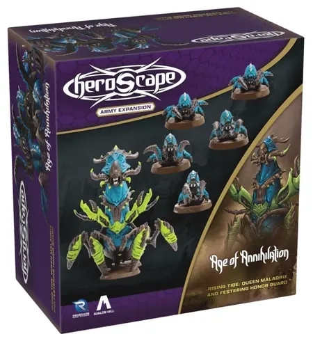 Heroscape: Rising Tide - Queen Maladrix and Festering Honor Guard - Armeeerweiterung - EN