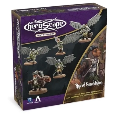Heroscape: Rising Tide - Wing Commander Tuck Harrigan and Vorid Glidestrikers - Armeeerweiterung - EN