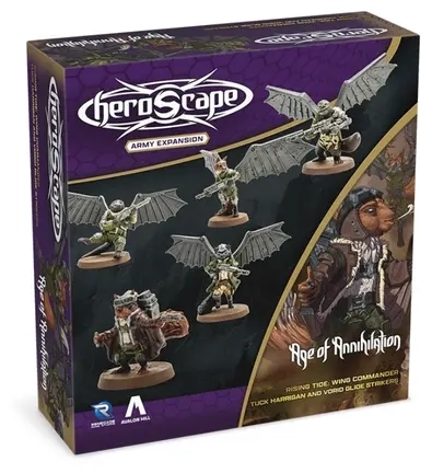 Heroscape: Rising Tide - Wing Commander Tuck Harrigan and Vorid Glidestrikers - Armeeerweiterung - EN