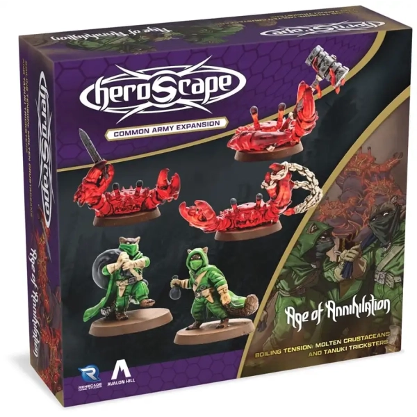 Heroscape: Molten Crustaceans & Tanuki Tricksters - Armeeerweiterung - Unbemalt - EN