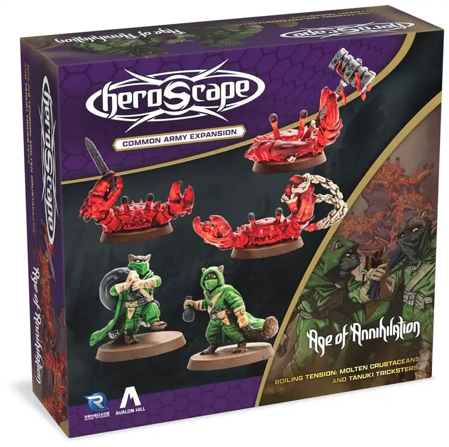 Heroscape: Molten Crustaceans & Tanuki Tricksters - Armeeerweiterung - Unbemalt - EN