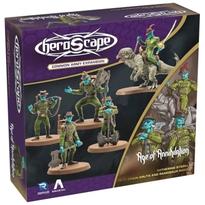 Heroscape: Chain Gruts and Ramosaur Rider - Armeeerweiterung - Unbemalt - EN