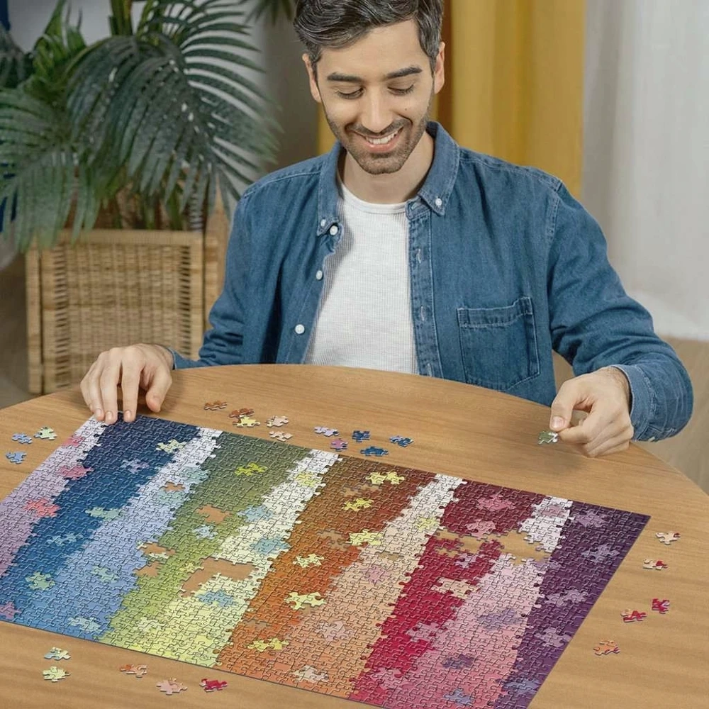 Kunterbunte Puzzleteile