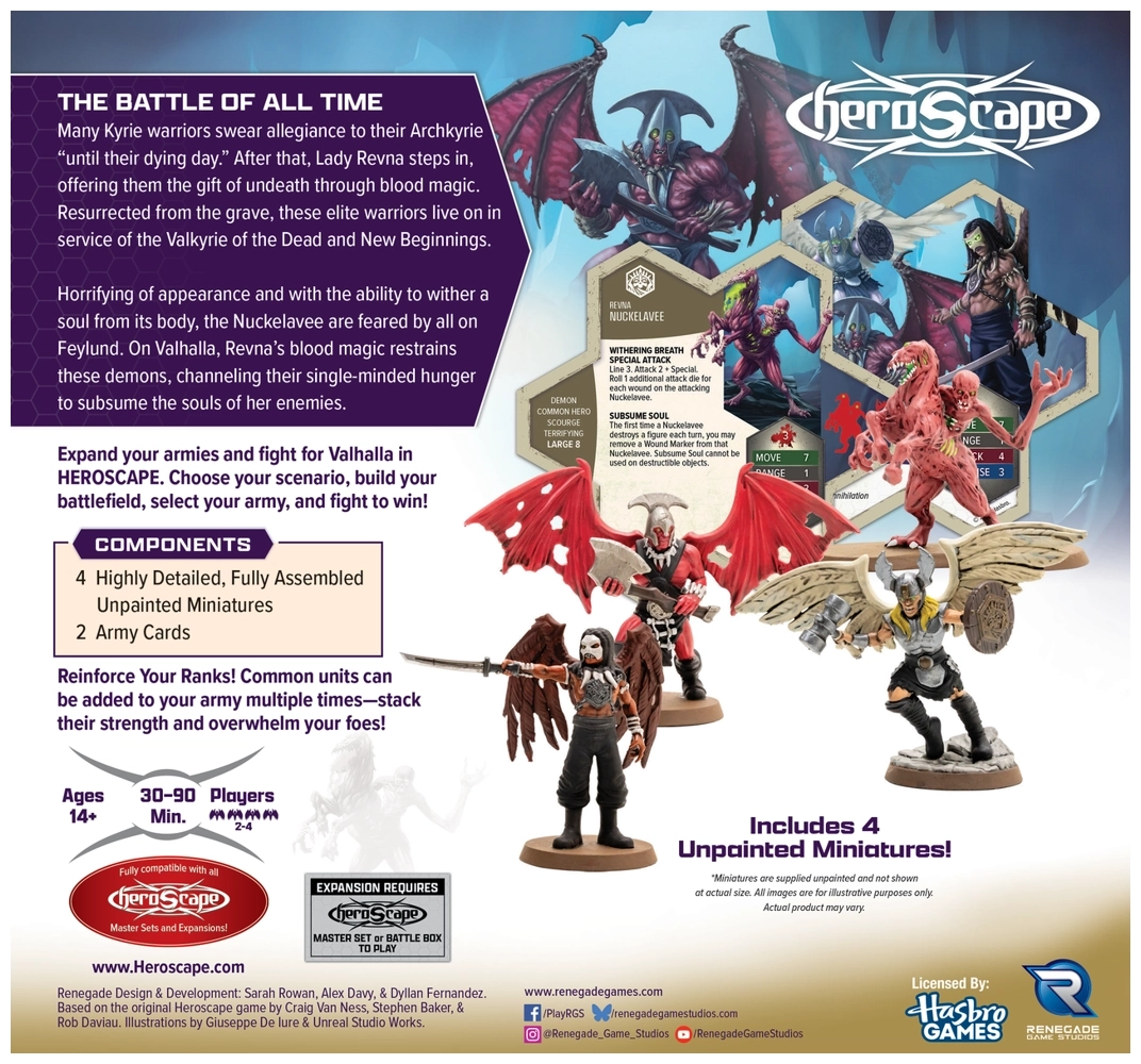 Heroscape: Revenants of Revna and Nuckelavee - Armeeerweiterung - Unbemalt - EN