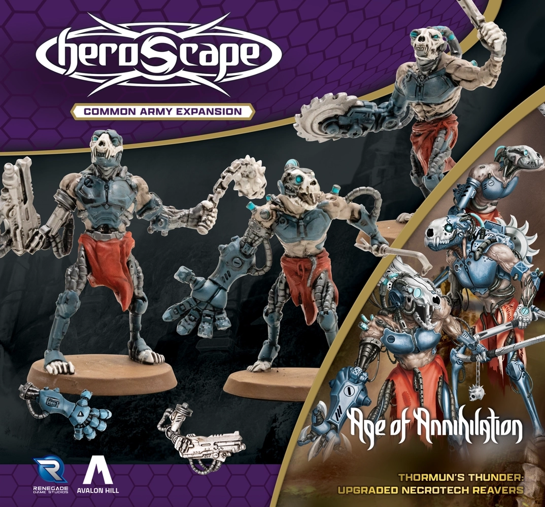 Heroscape: Upgraded Necrotech Reavers - Armeeerweiterung - Unbemalt - EN